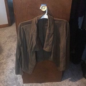 Faux suede jacket